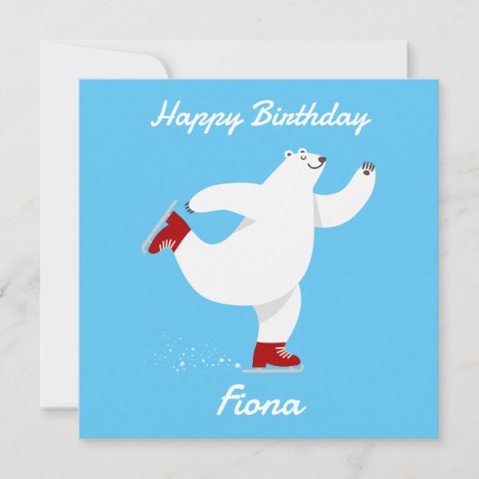 Polair Beer op ijs Feestdagenkaart (Voorkant)