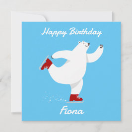 Polair Beer op ijs Feestdagenkaart