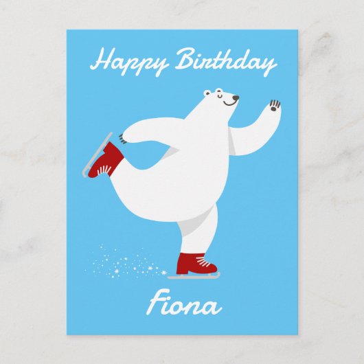 Polair Beer op ijs Feestdagenkaart (Voorkant)