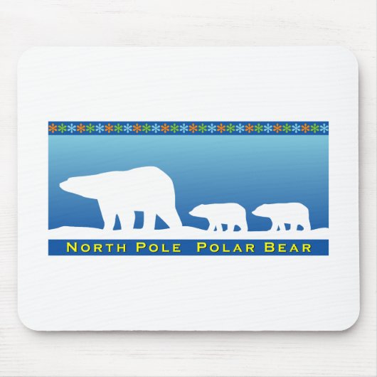 Polair Beer op ijs Muismat (Voorkant)