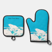 Polair Beer op ijs Ovenwant & Pannenlap Set (Voorkant)