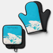 Polair Beer op ijs Ovenwant & Pannenlap Set (Voorkant / Achterkant)