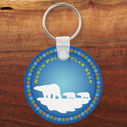 Polair Beer op ijs Sleutelhanger (Voorkant)