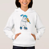 Polair beer op ijshockey met sticker (Voorkant)