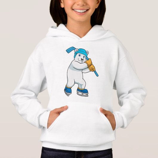 Polair beer op ijshockey met sticker (Voorkant)