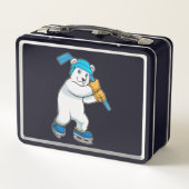 Polair beer op ijshockey met sticker