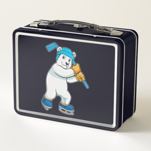 Polair beer op ijshockey met sticker (Achterkant)