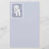 Polair Beer op ijsschilderen - Oorspronkelijke Wil Briefpapier (Voorkant)