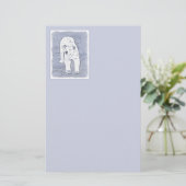 Polair Beer op ijsschilderen - Oorspronkelijke Wil Briefpapier (Staand voorkant)