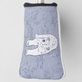 Polair Beer op ijsschilderen - Oorspronkelijke Wil Golfheadcover (Draai 90)