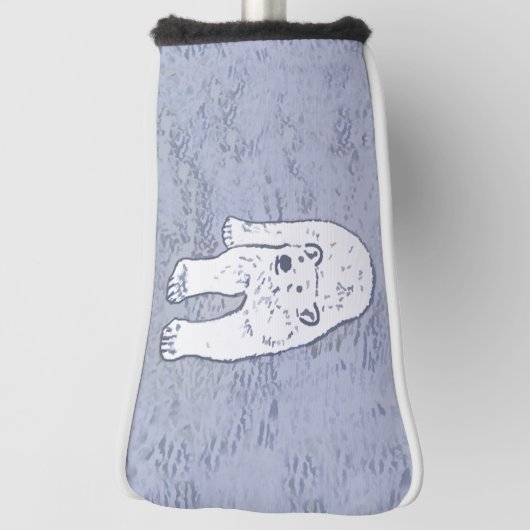 Polair Beer op ijsschilderen - Oorspronkelijke Wil Golfheadcover (Draai 90)