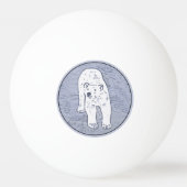 Polair Beer op ijsschilderen - Oorspronkelijke Wil Pingpongbal (Voorkant)