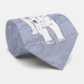 Polair Beer op ijsschilderen - Oorspronkelijke Wil Stropdas (Opgerold)