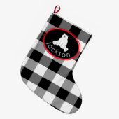 Polair Beer op zwarte en witte buffelcontrole Grote Kerstsok (Voorkant (Hangend))