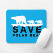 Polair Beer opslaan Muismat (Met muis)