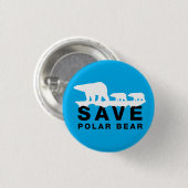 Polair Beer opslaan Ronde Button 3,2 Cm (Voorkant /achterkant)