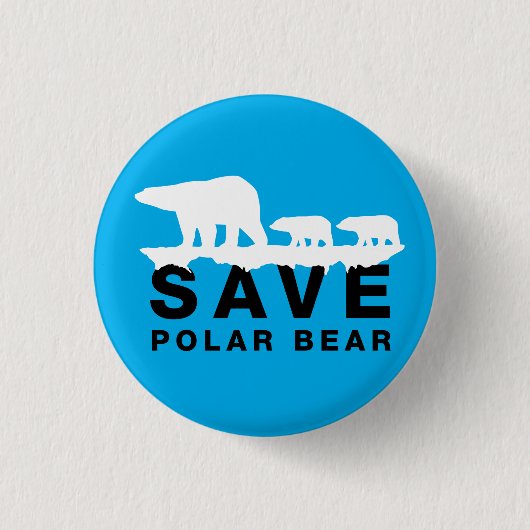 Polair Beer opslaan Ronde Button 3,2 Cm (Voorkant)