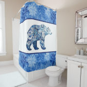 Polair Beer, polaire vortex Douchegordijn (In situ)