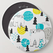 Polair beer ronde button 6,0 cm (Voorkant /achterkant)