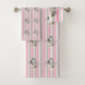 Polair Beer Roze band washanddoekjes Bad Handdoek (Insitu)