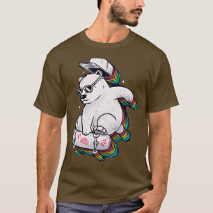 polair beer schaatsbaan regenboog t-shirt