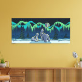 Polair Beer schilderen Canadees Wildlife Canvas af (Insitu (Woonkamer))