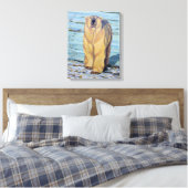 Polair Beer schilderen Canadees Wildlife Canvas af (Insitu (Slaapkamer))