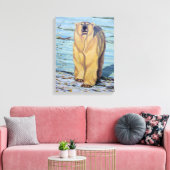 Polair Beer schilderen Canadees Wildlife Canvas af (Insitu (Woonkamer))