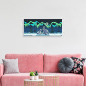 Polair Beer schilderen Canadees Wildlife Canvas af Afdruk (Insitu (Woonkamer))