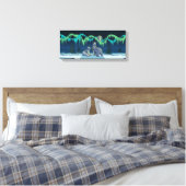 Polair Beer schilderen Canadees Wildlife Canvas af Afdruk (Insitu (Slaapkamer))