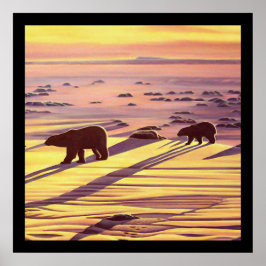 Polair Beer Schilderen Poster Wildlife Home Decor