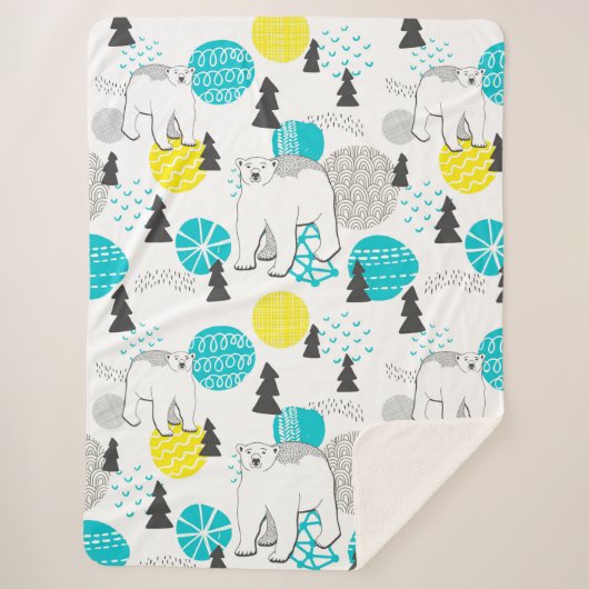 Polair beer sherpa deken (Voorkant)