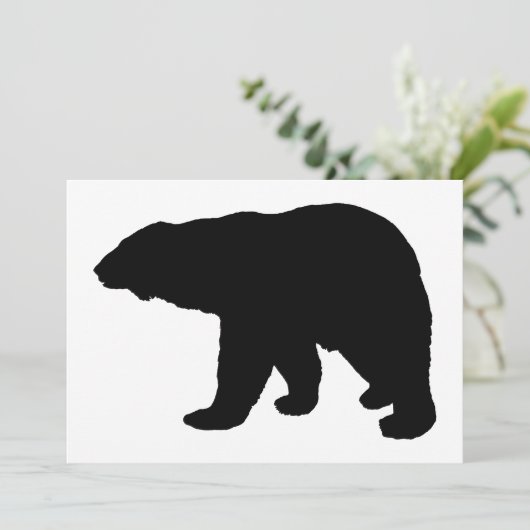 polair beer silhouet (Staand voorkant)