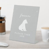 Polair Beer Sneeuwneutraal Baby shower Reclamebord Met Voetstuk (Insitu)