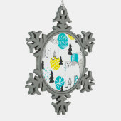 Polair beer tin sneeuwvlok ornament (Links)