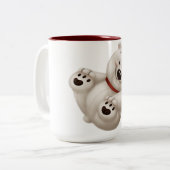 polair beer tweekleurige koffiemok (Voorkant links)