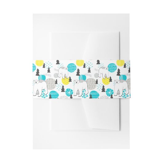 Polair beer uitnodigingen wikkel (Voorkant Voorbeeld)