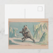 Polair Beer Victoriaans kerstBriefkaart Feestdagenkaart (Voorkant / Achterkant)