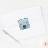 Polair Beer Vierkante Sticker (Envelop)