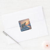 Polair Beer Vierkante Sticker (Envelop)