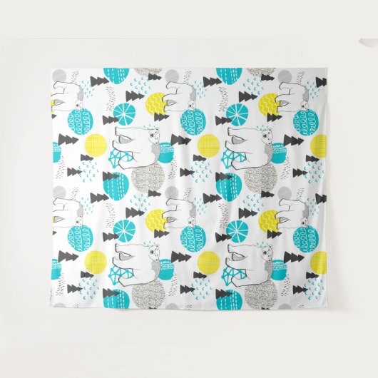 Polair beer wandkleed (Voorkant (horizontaal))