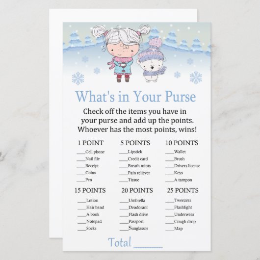 polair beer Wat zit er in je handtas? (Voorkant / Achterkant)