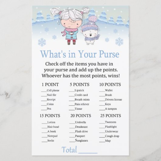 polair beer Wat zit er in je handtas? (Voorkant)