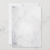 polair beer winter op jaarland verjaardagsuitnodig kaart (Achterkant)