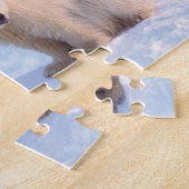 Polair beer zeug met cubs op pakijs aan de kust legpuzzel (Zijkant)