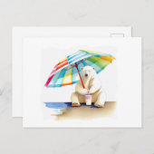 polair beer zomervakantie briefkaart (Voorkant / Achterkant)