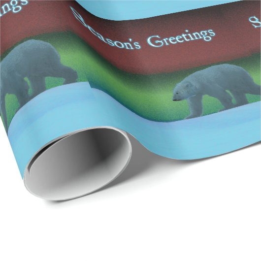 Polair licht Beer Cadeaupapier (Rol Hoek)