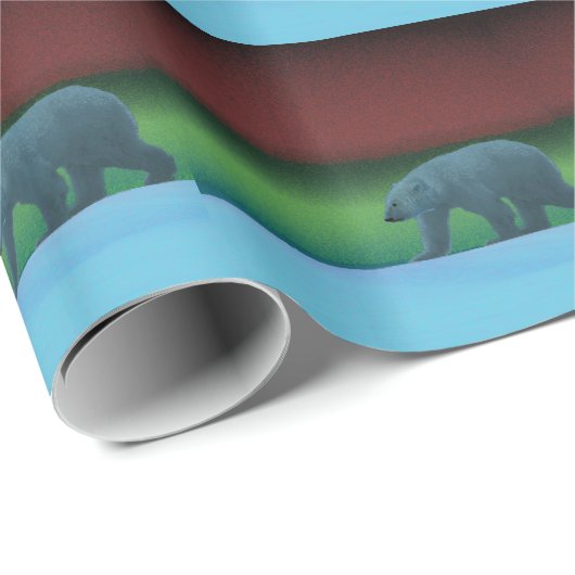 Polair licht Beer Cadeaupapier (Rol Hoek)