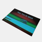 Polair licht Beer Deurmat (Schuin)