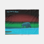 Polair licht Beer Fleece Deken (Voorkant (Horizontaal))